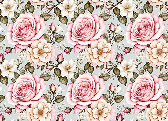 CN7147 Kwiaty Vintage