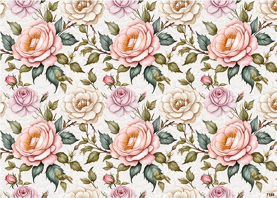 CN7148 Kwiaty Vintage