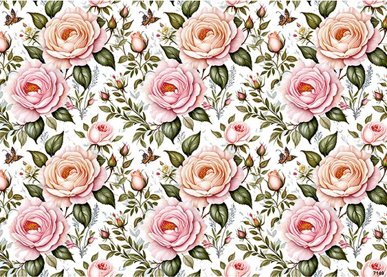 CN7149 Kwiaty Vintage