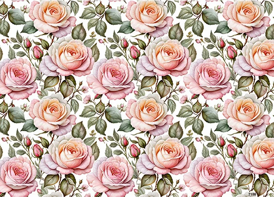 CN7158 Kwiaty Vintage