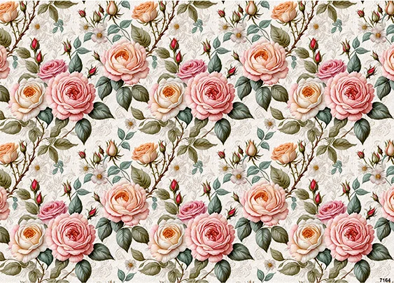 CN7164 Kwiaty Vintage