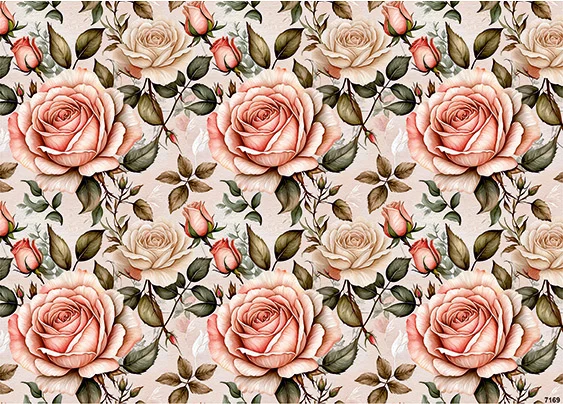 CN7169 Kwiaty Vintage