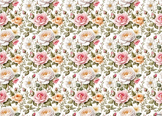 CN7172 Kwiaty Vintage