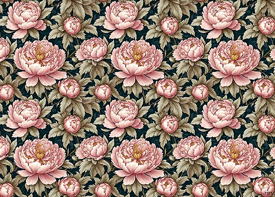 CN7177 Kwiaty Vintage