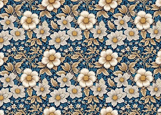 CN7186 Kwiaty Vintage
