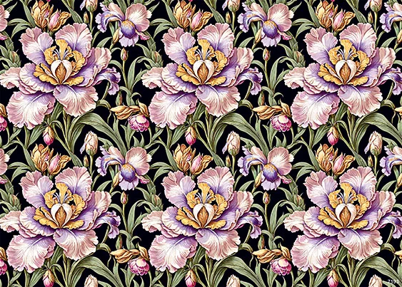 CN7193 Kwiaty Vintage