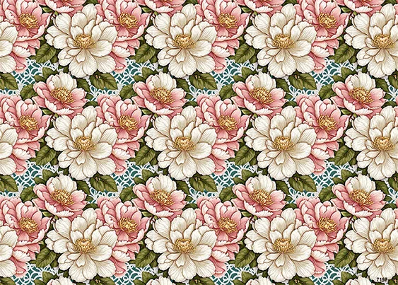 CN7197 Kwiaty Vintage