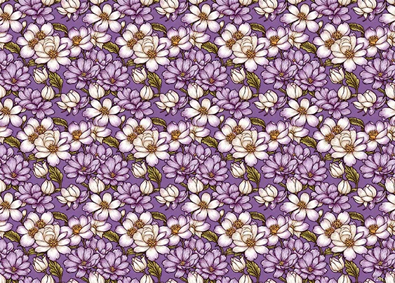 CN7201 Kwiaty Vintage