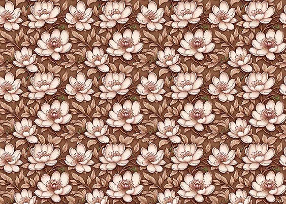 CN7214 Kwiaty Vintage