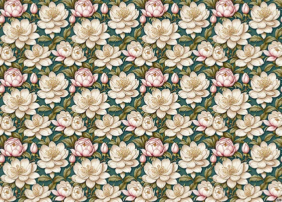 CN7228 Kwiaty Vintage