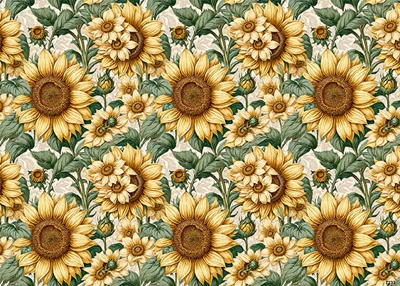 CN7233 Kwiaty Vintage