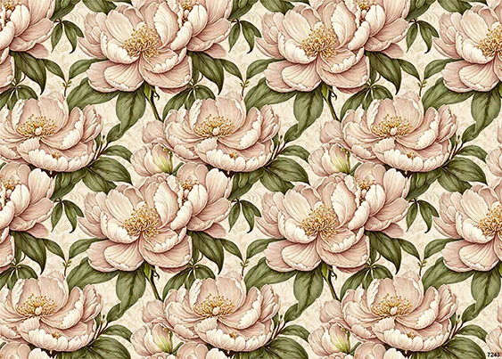 CN7243 Kwiaty Vintage