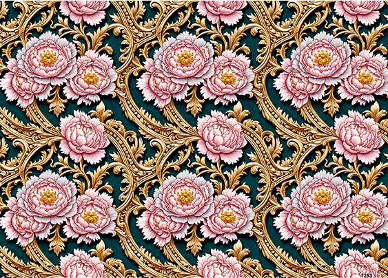 CN7253 Kwiaty Vintage