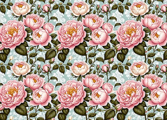 CN7269 Kwiaty Vintage
