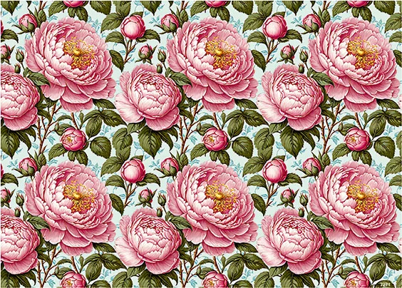 CN7271 Kwiaty Vintage