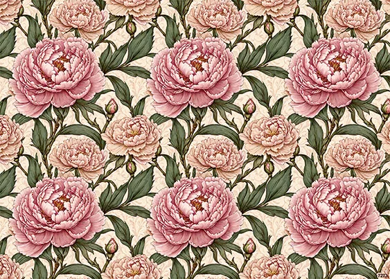 CN7273 Kwiaty Vintage