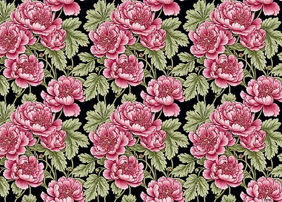 CN7279 Kwiaty Vintage
