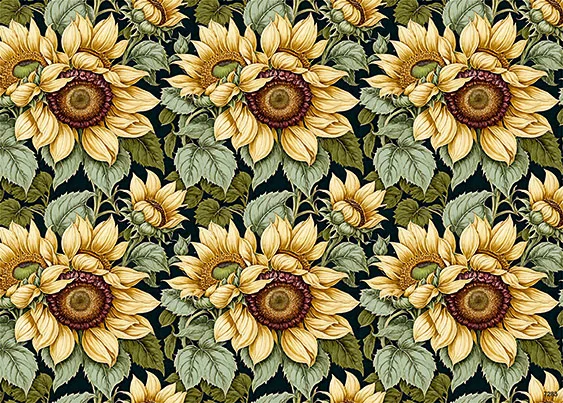 CN7283 Kwiaty Vintage