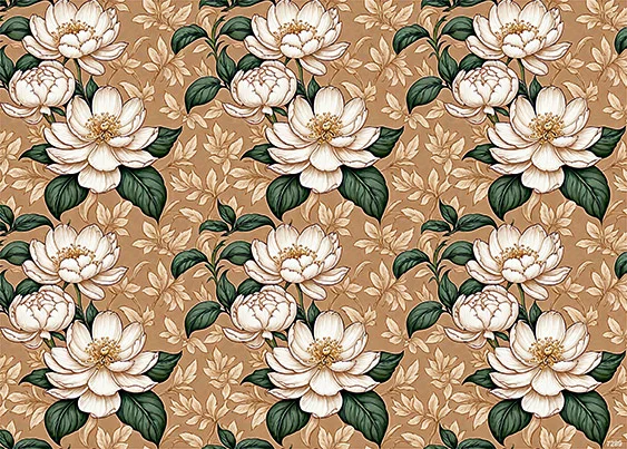 CN7289 Kwiaty Vintage