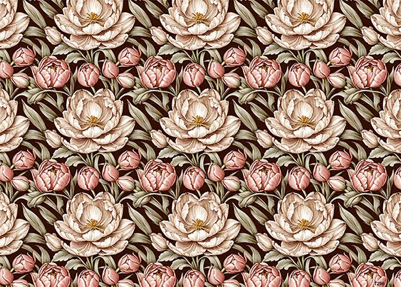 CN7296 Kwiaty Vintage