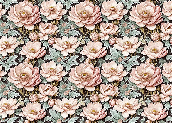 CN7298 Kwiaty Vintage