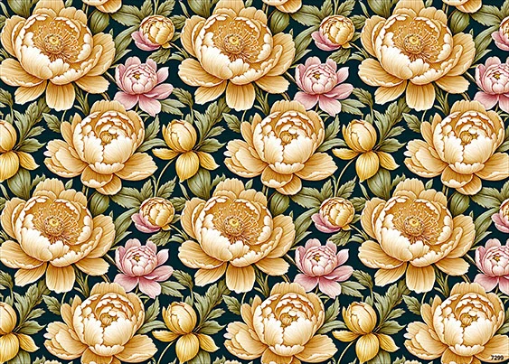 CN7299 Kwiaty Vintage
