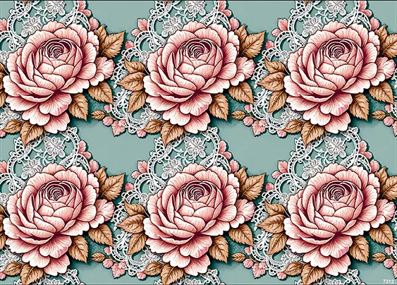 CN7312 Kwiaty Vintage