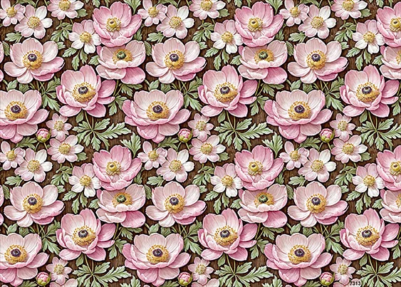 CN7313 Kwiaty Vintage