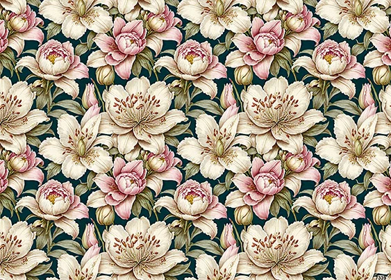 CN7339 Kwiaty Vintage