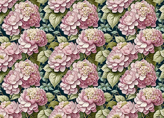 CN7346 Kwiaty Vintage