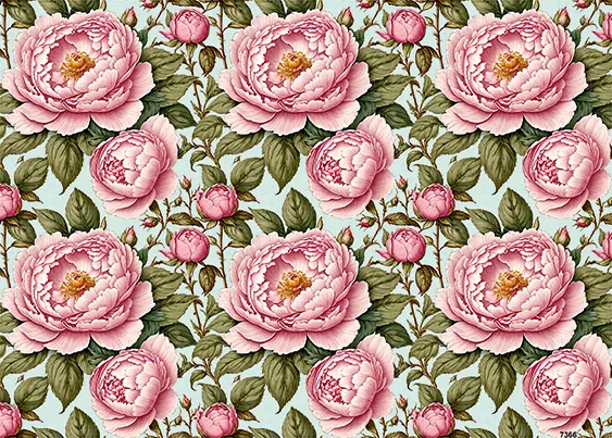 CN7366 Kwiaty Vintage