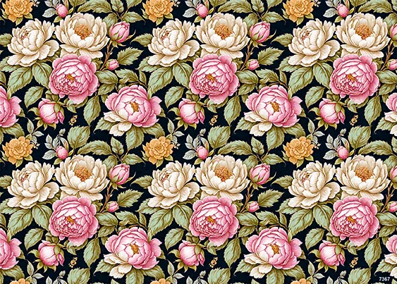 CN7367 Kwiaty Vintage