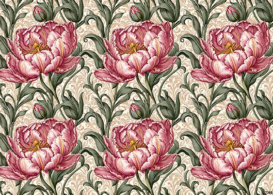 CN7368 Kwiaty Vintage