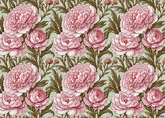 CN7369 Kwiaty Vintage