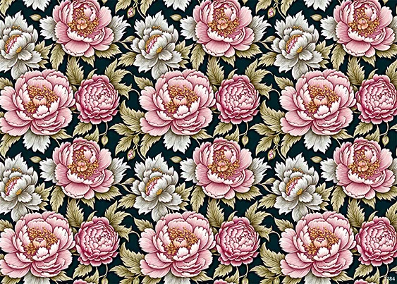 CN7384 Kwiaty Vintage