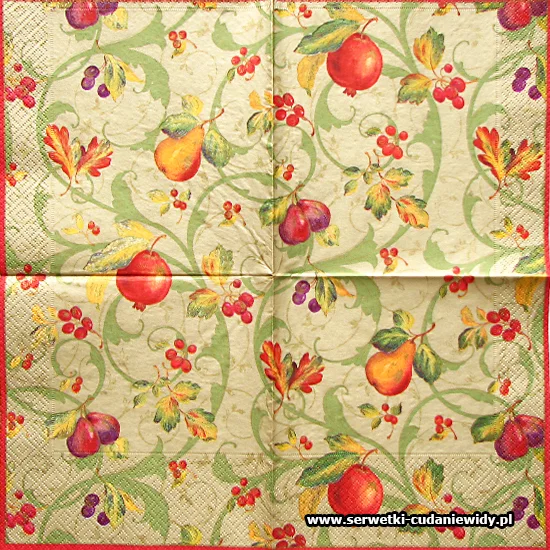 0052 Caspari Fruits Gold