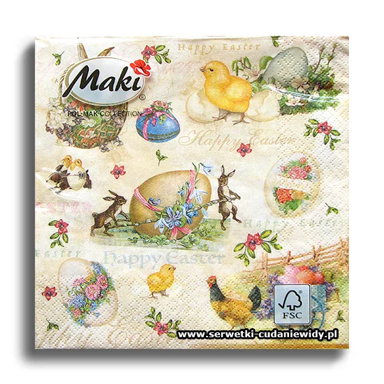0230PACZKA Happy Easter Animals