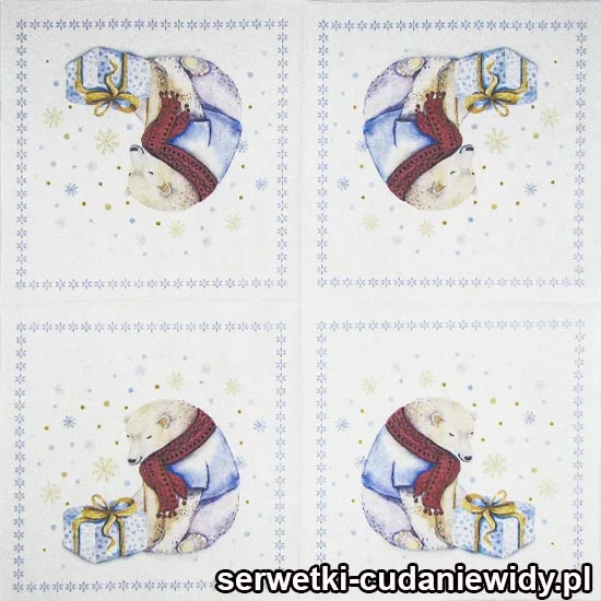 0270 Miś Polarny W Szaliku
