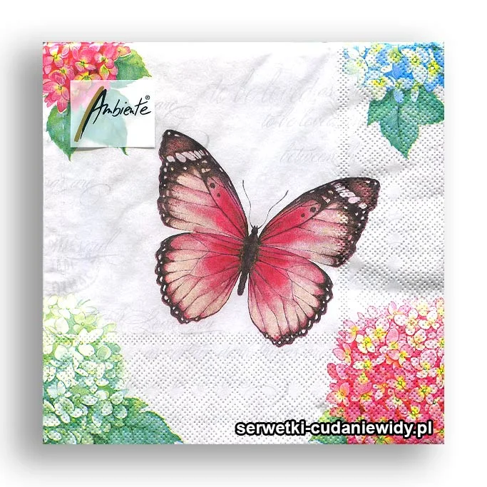 0312PACZKA Motyl I Hortensje