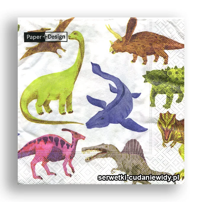 0341PACZKA Kolorowe Dinozaury