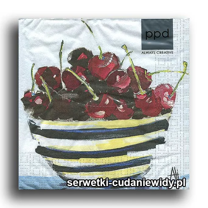 0371PACZKA Czereśnie Jak Malowane
