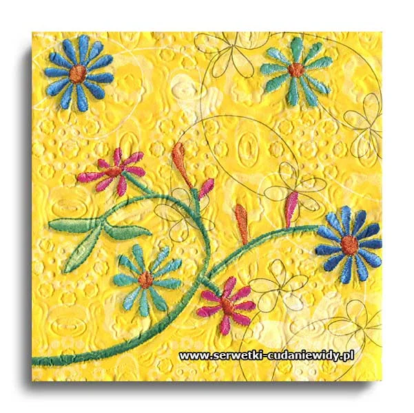 0838PACZKA Folk Flowers