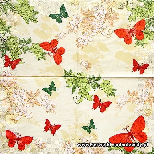 1039 Three Buterflies Orange