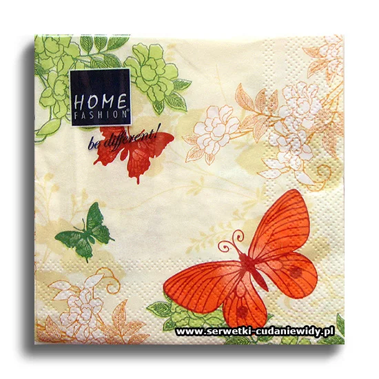 1039PACZKA Three Buterflies Orange