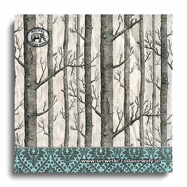 10542PACZKA Silver Trees