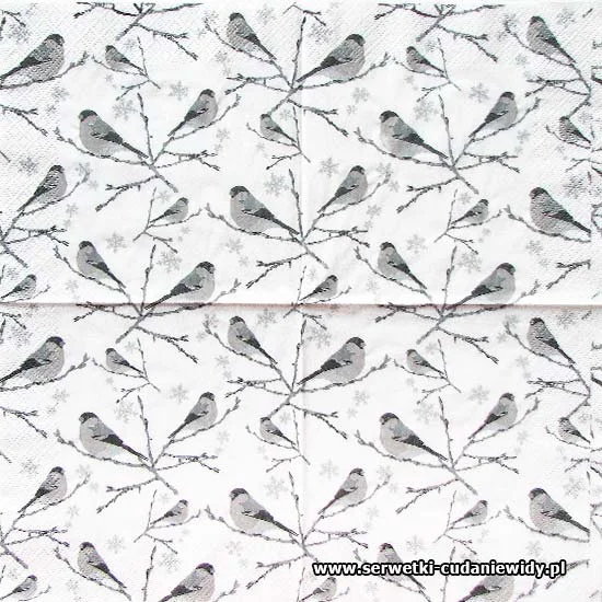 10615 Winter Birds Grey
