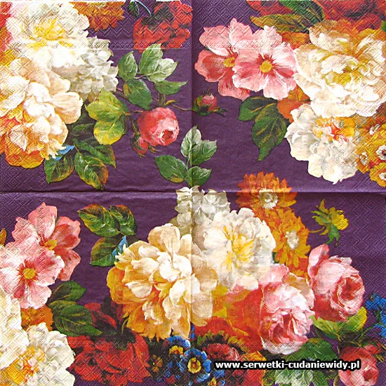 10651 Bouquet Flowers Purple