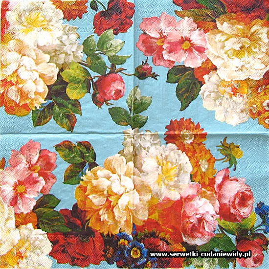 10652 Bouquet Flowers Blue