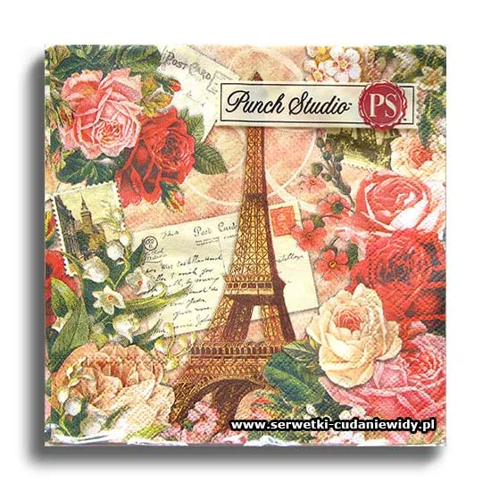 10713PACZKA Pink Rose Paris