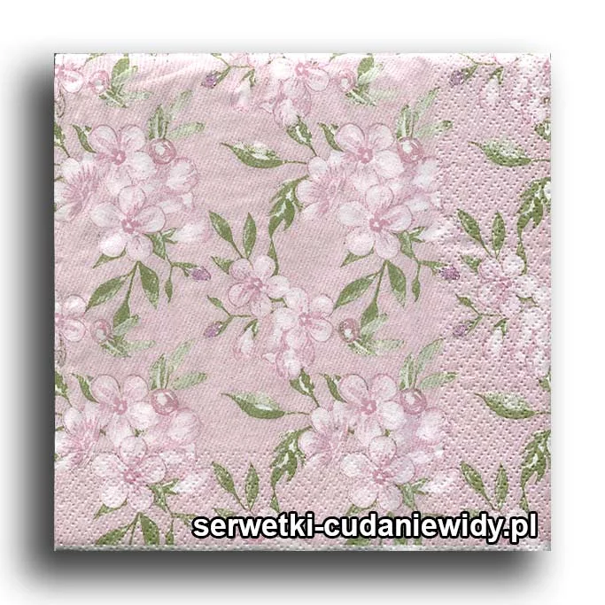 10953PACZKA Drobne Różowe Kwiatki